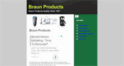 Desktop Screenshot of braunproducts.net